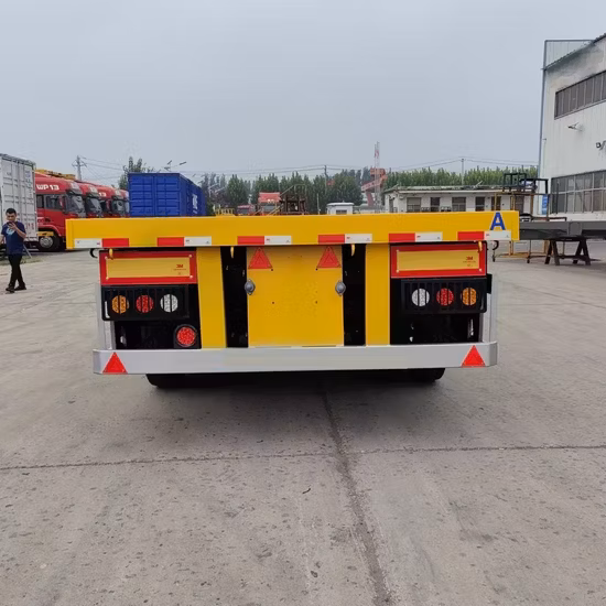 High Quality 3axle 4axle 20FT 40FT Flatbed Semi Trailer
