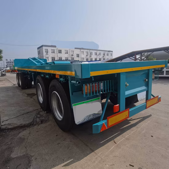 4 Axle Flatbed Drawbar Pulling Dolly Full Semi Truck Trailer