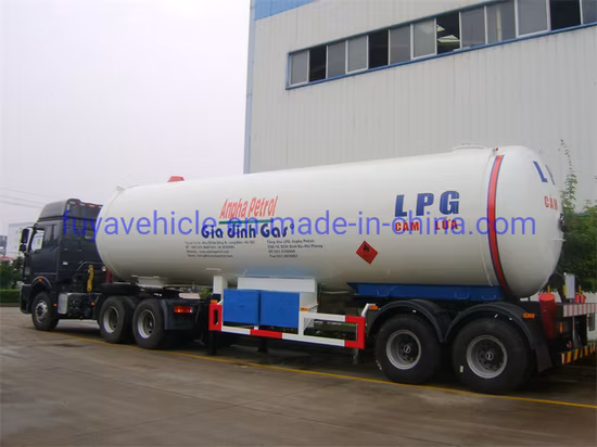 Cheap Price 40cbm 40m3 40000L 2 Axles LPG Road Tanker Semi Trailer