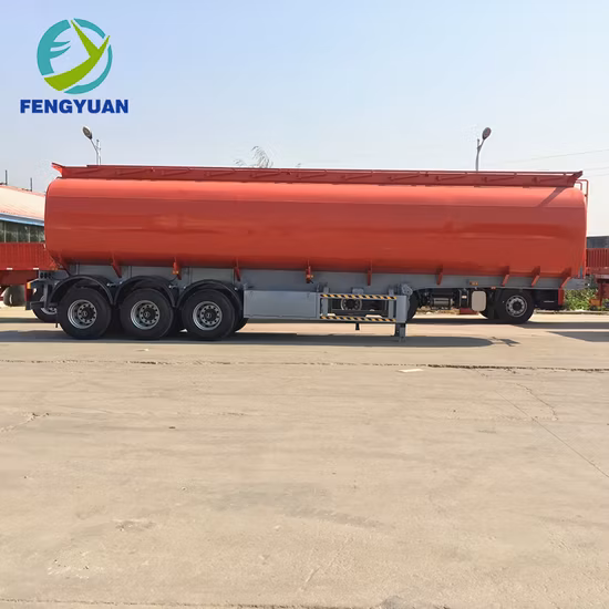Fengyuan Brand 3 Axles Transport Liquid Chemical Acid Fuel Oil Petrol LPG Gas Tank Semi Trailer