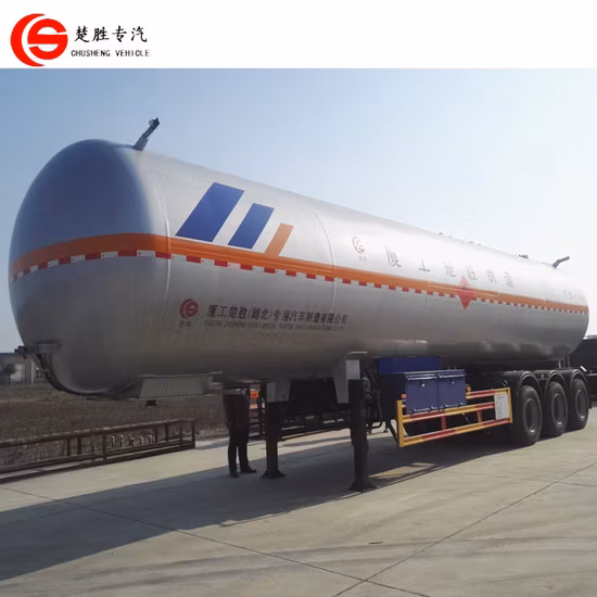 56m3/56cbm/56000L/56000liters Propane Tri-Axle LPG Tank Semi Trailer